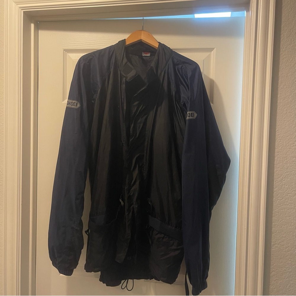 Shoei Motorcycle Nylon Jacket Black & Blue XXL